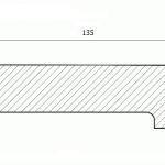 Имитация бруса 135х16х6000