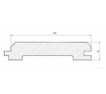 Имитация бруса 135х16х6000