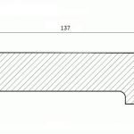 Имитация бруса 137х21х3000